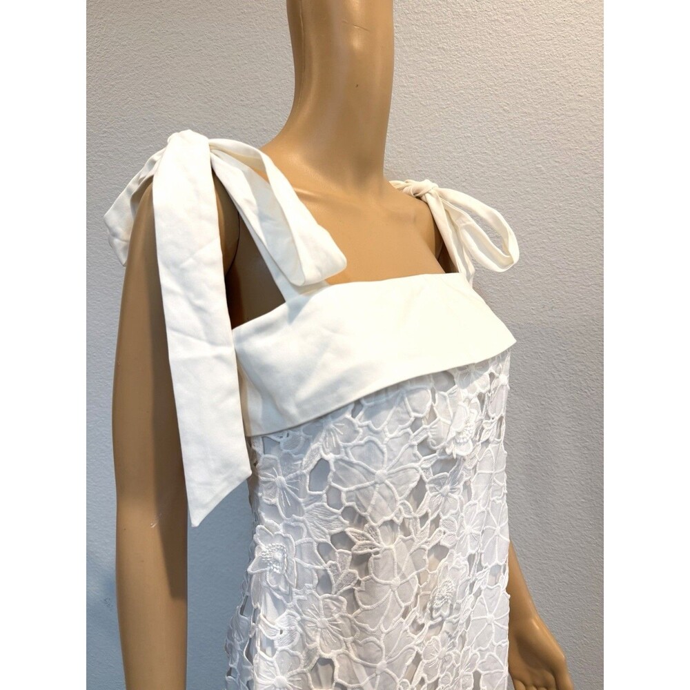 Petal & Pup White Emersyn Midi Lace Dress - Size Medium - NWOT - Bridal Dress - Picture 7 of 16